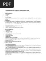 Troubleshooting For GSM KPIs