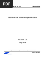 256Mb E-Die SDRAM Specification: Revision 1.5 May 2004