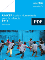 Informe "Acción Humanitaria para La Infancia 2019", de Unicef.