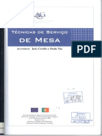 Manual seviço de mesas