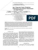 Effect of Titanium-Magnesium Catalyst Morphology On The Properties of Polypropylene Upon Propylene Polymerization in A Liquid Monomer