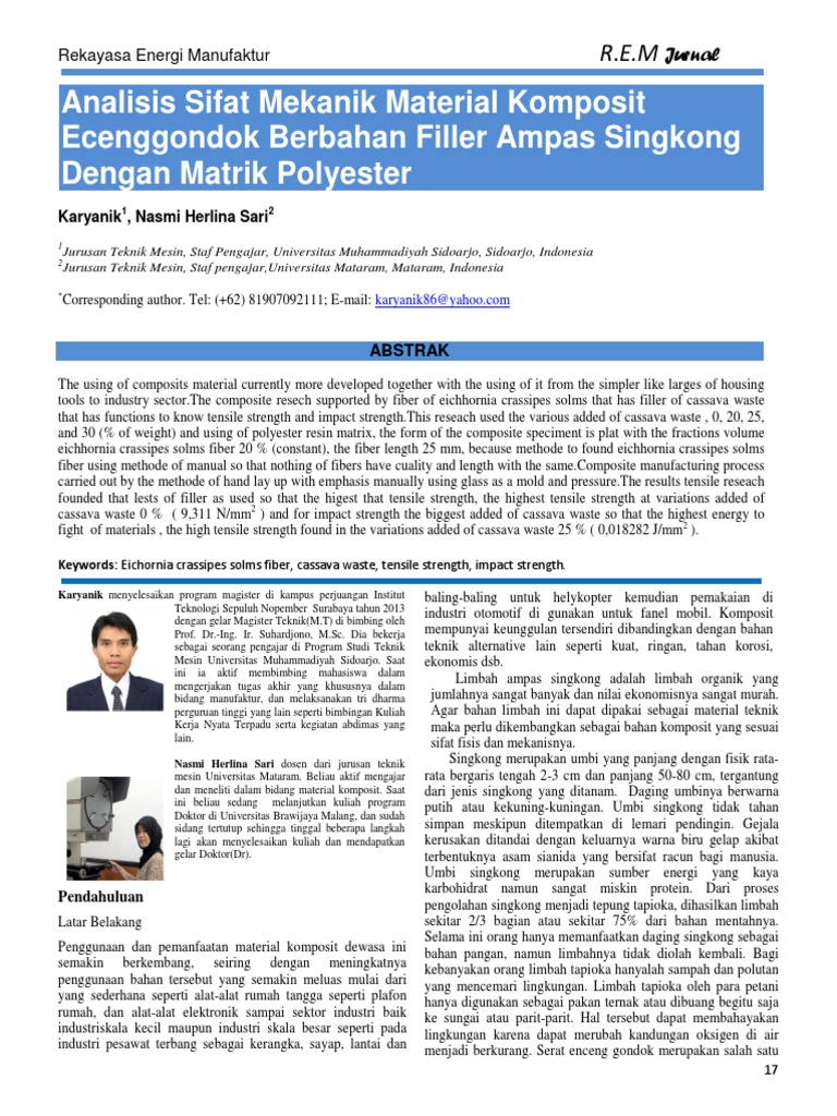 Composite material properties analysis | PDF