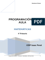Programacion Aula Matematicas 4º