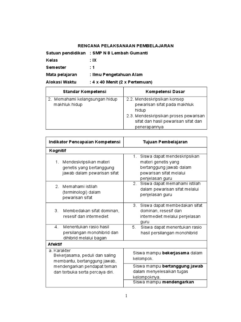 Bab 5 Pewarisan Sifat 1