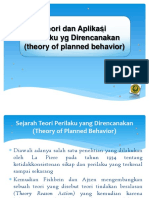 Teori Dan Aplikasi Perilaku Yg Direncanakan (Theory of Planned Behavior)