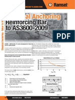 Chemical Anchoring: Reinforcing Bar To AS3600-2009