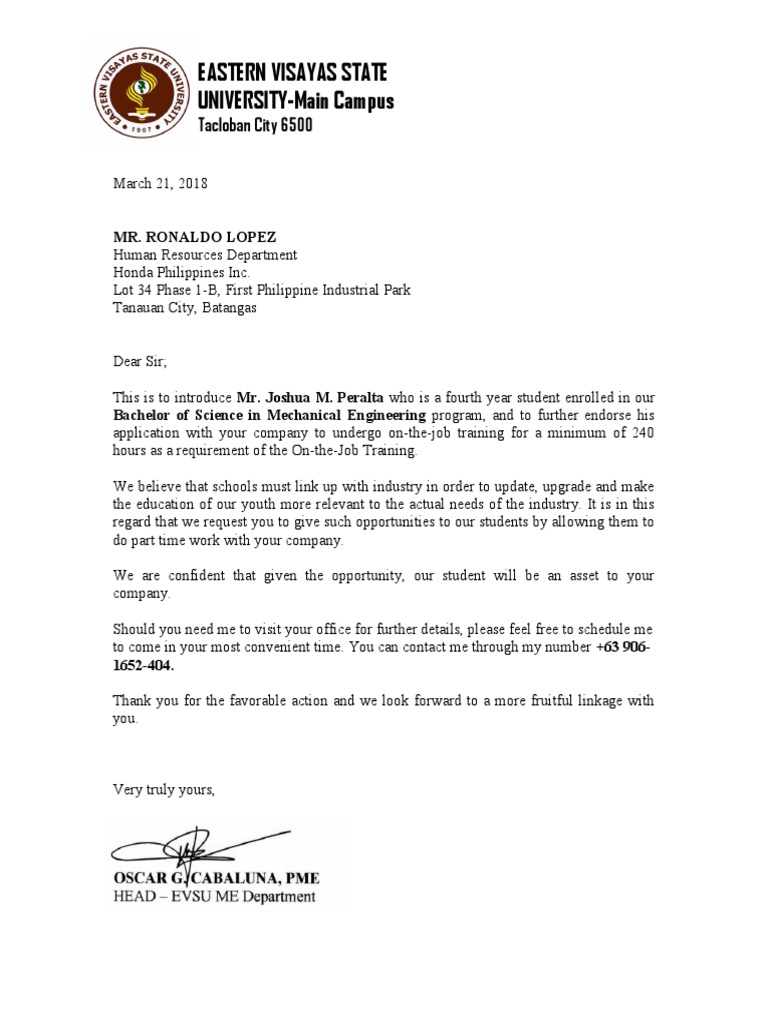 Endorsement Letter Honda Pdf Behavior Modification Learning