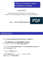 Non-Linear Pdes and Measure-Valued Branching Markov Processes