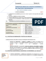 Políticas económicas objetivos e instrumentos