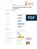 Scratch International Programming Trial SCRIPT 2018 Onsite Second Challenge / Grades 8 - 9