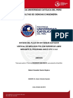 Estudio del flujo en un tanque agitador vertical de impulsor PTB con superficie libre mediante el programa ANSYS CFX V.14.0