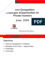 Telecom Deregulation Challenges &opportunities For Private Investors June, 2004