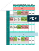 Kelompok 1 November 2018 - Januari 2019: Senin Selasa Rabu Kamis Jum'at Sabtu Minggu