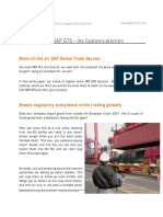 White Paper Introduction of SAP GTS - The Customs Solution: Sapstroom