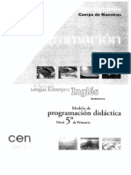 Modelo de Programacion Didactica Nivel 5º Primaria Lengua Extranjera Ingles