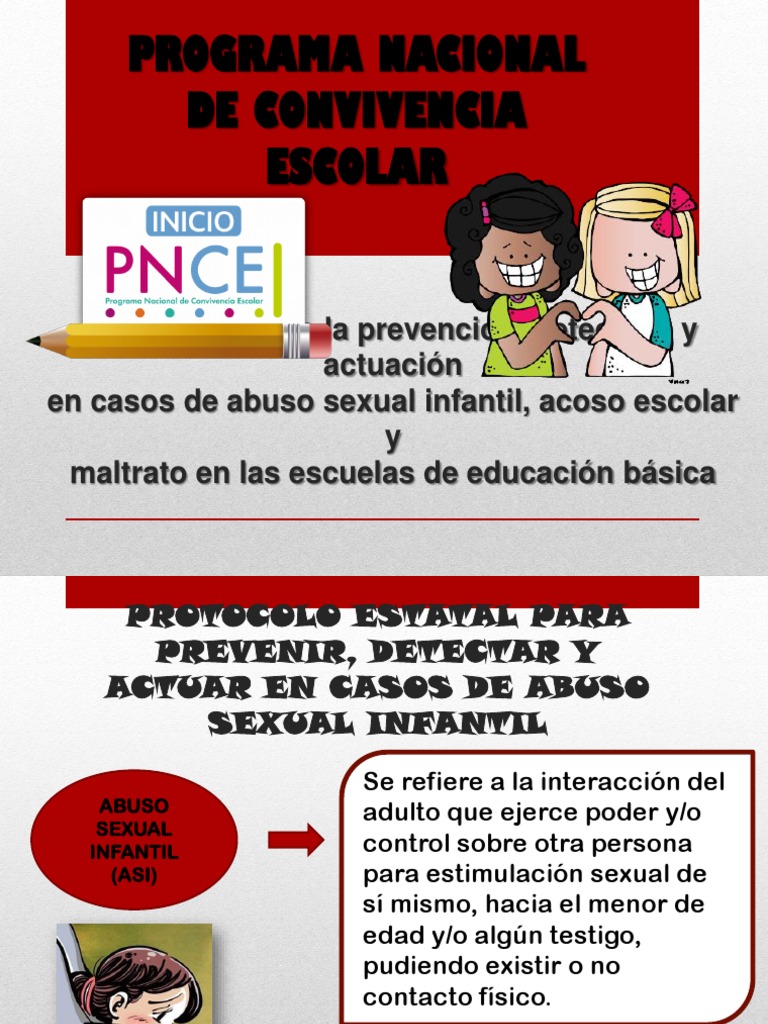 Protocolo de Prevención y Actuación Escolar | PDF | Abuso infantil ...