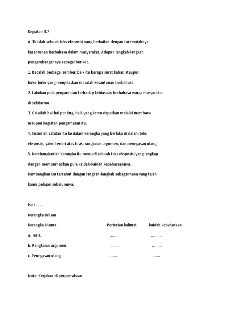 Contoh Teks Eksposisi Tentang Rendahnya Kesantunan Berbahasa Dalam