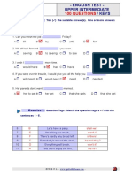 Exercises Tests Upper Intermediate Keys