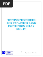 Test Procedure for Sel 451relays