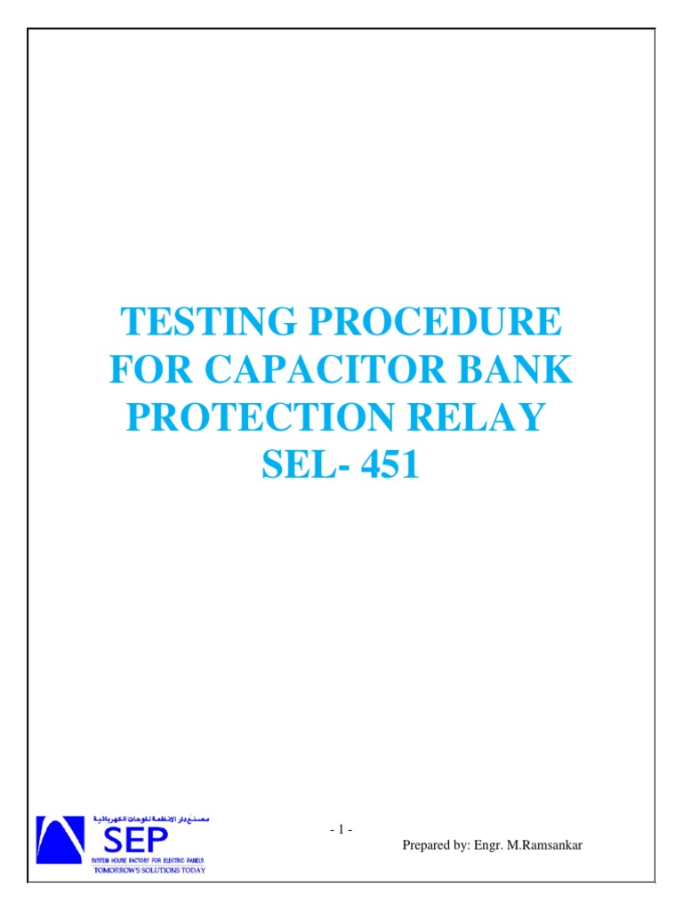 SEL-451 Relay Testing Procedure | PDF | Relay | Password