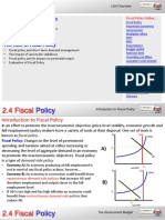 2.4 Fiscal Policy