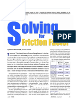 Solving Friction Factor