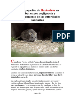 La Propagación de Hantavirus en Chubut, Argentina