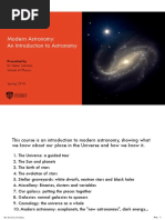 Modern Astronomy: An Introduction To Astronomy: Presented by