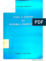 Fonética e Fonêmica - J. Mattoso Câmara Jr.
