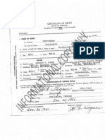 Ted Bundy's Birth Certificate