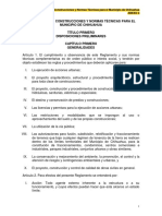 Reglamento de Construcciones y Normas Técnicas para El Municipio de Chihuahua Pag 1