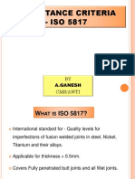 ISO 5817 - Welds Acceptance Criteria