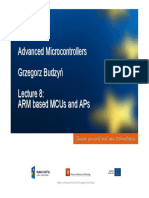 Advanced Microcontrollers Grzegorz Budzyń Lecture 8 - ARM Based MCUs and APs PDF