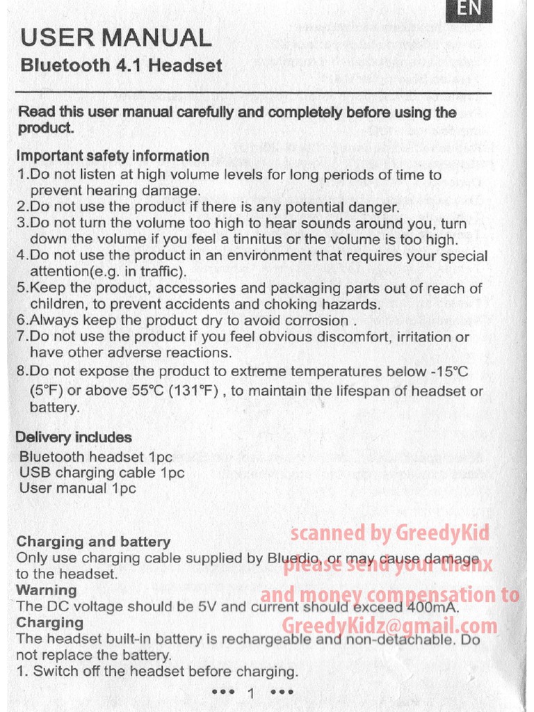 Bluedio Hurricane Manual