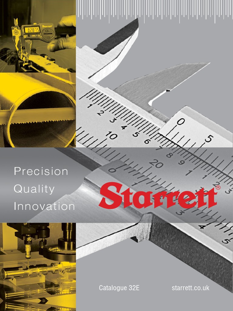 Starrett Catalogue 32Ε | PDF | Calibration