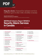 Security Alarm Services in Canada Industry Report