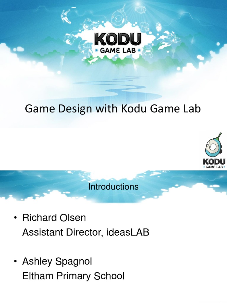 Kodu Game Lab: A Comprehensive Guide | PDF | Maze | Computing