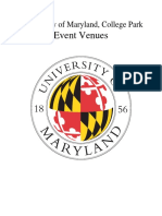 University of Maryland Event Venues 2018-2019