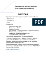 Convocatoria Coro