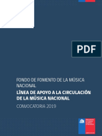 Bases Línea de Apoyo a La Circulación de La Música Nacional 2019