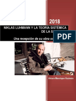 Arturo Manrique Guzmán - Niklas Lhmann y La Teoría Sistemica de La Sociedad. Una Recepción de Su Obra Sociológica.