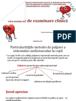 4. Metode de Examinare Clinica, Percutie, Palpatie - Burlacenco