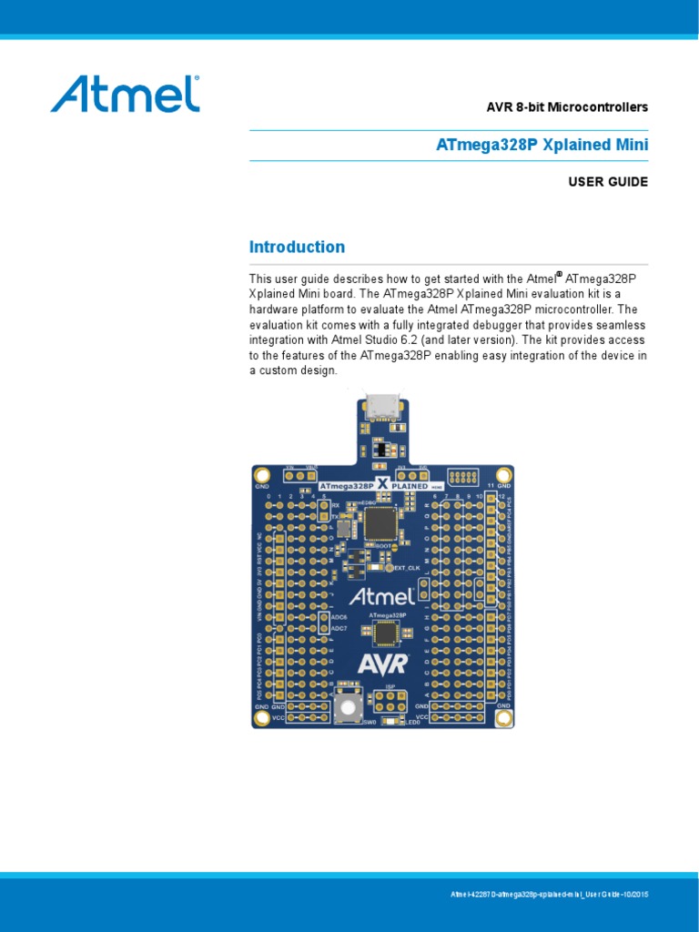 Atmel 42287 ATmega328P Xplained Mini User Guide - UserGuide PDF | PDF ...