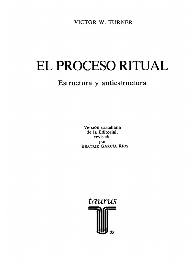 El Proceso Ritual..turner | PDF | Rituales | Mujer
