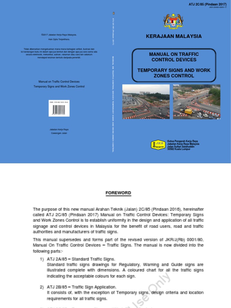 ATJ2C-85 (Pindaan2017) Jan2018 | PDF | Traffic | Traffic Collision
