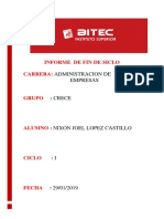 Informe de Certificacion. 1