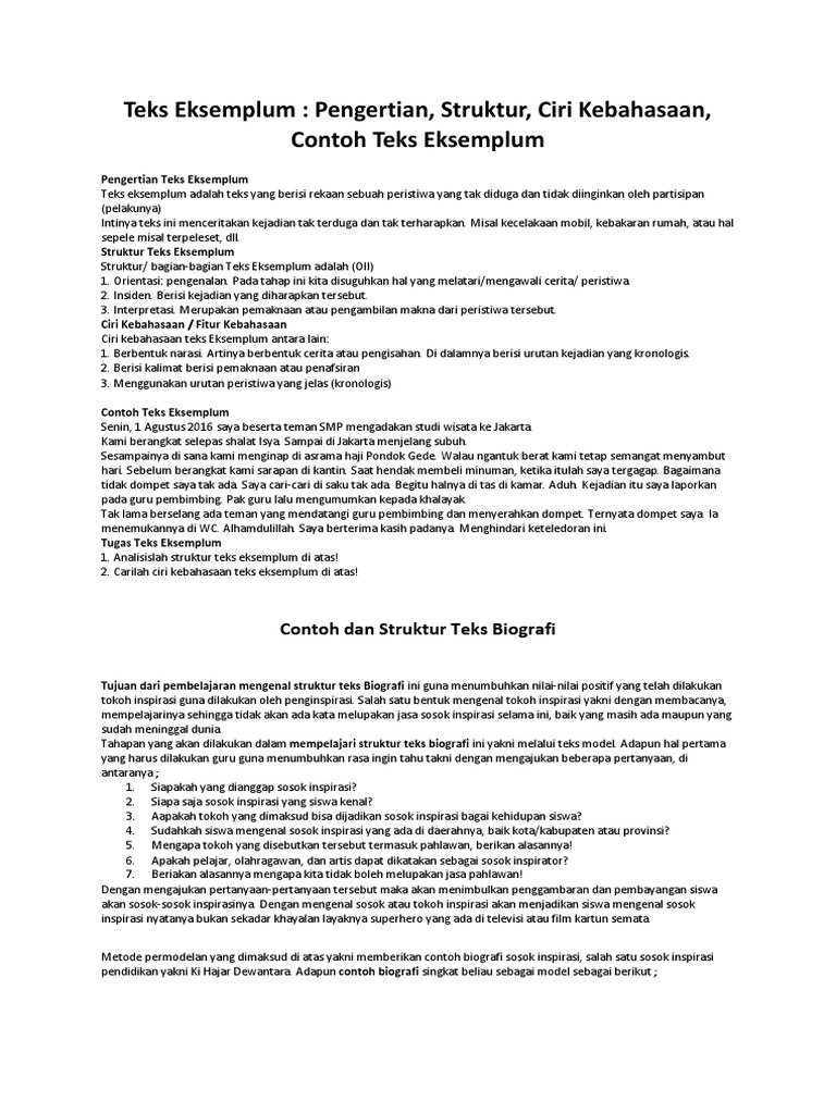 Teks Biografi Ki Hajar Dewantara Beserta Strukturnya