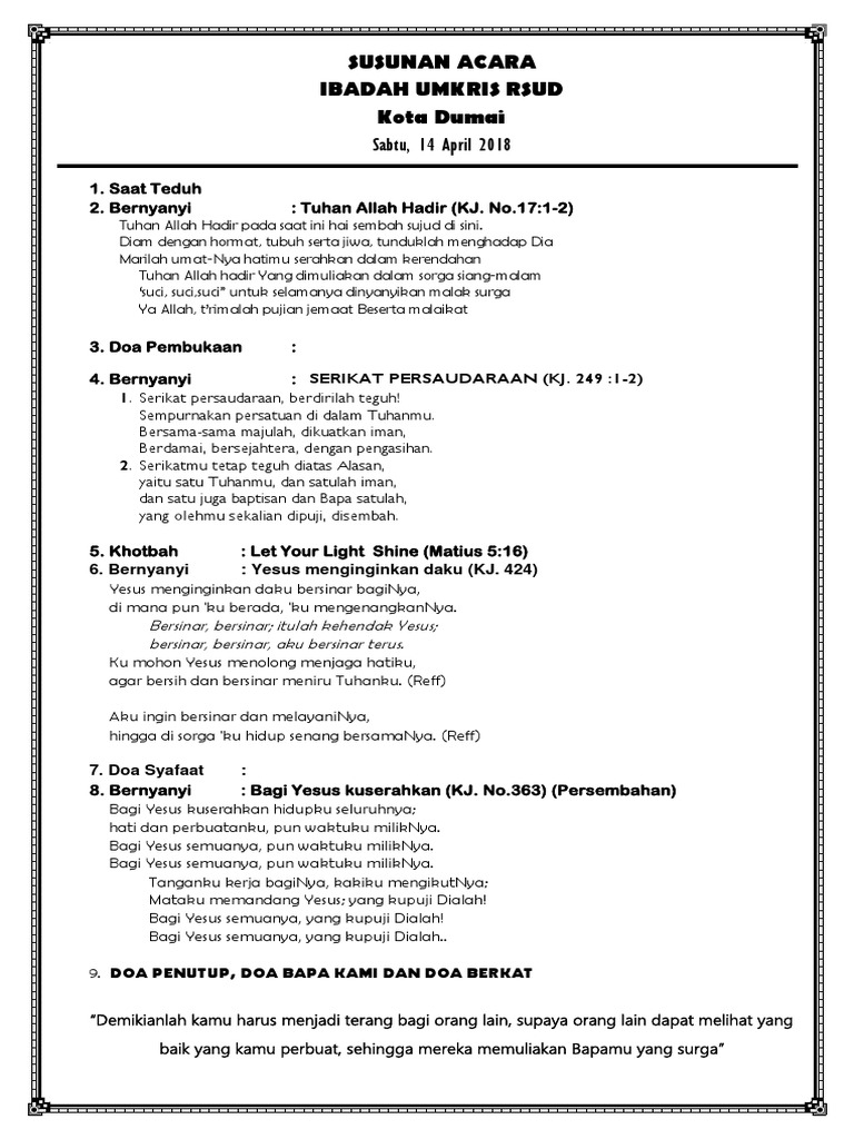 Susunan Khotbah Yang Baik Adalah Data Dikdasmen