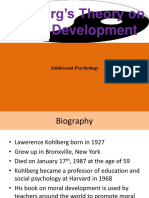 Kohlberg's Theory On Moral Development: Adolescent Psychology