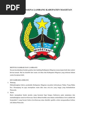 Arti Dan Makna Lambang Kabupaten Magetan